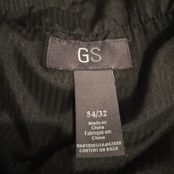 GS Brand Black Dress Pants 54 x 32 - Picture 2 of 2